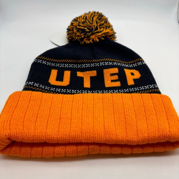 University of Texas at El Paso UTEP Kid's Acrylic Pom Pom Beanie with Tags - Picture 8 of 13